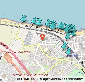 Mappa Via dello Stadio, 86039 Termoli CB, Italia (0.5165)