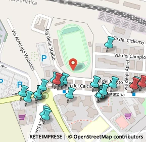 Mappa Via dello Stadio, 86039 Termoli CB, Italia (0.144)