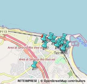 Mappa Via dello Stadio, 86039 Termoli CB, Italia (0.7325)