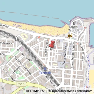 Mappa Corso Mario Milano, 25A, 86039 Termoli, Campobasso (Molise)