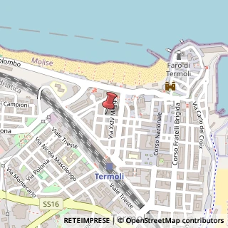 Mappa Via Sannitica, 23, 86039 Termoli, Campobasso (Molise)