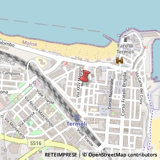 Mappa Corso Mario Milano, 26, 86039 Termoli, Campobasso (Molise)