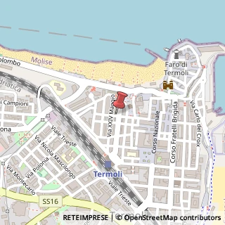 Mappa Via Sannitica, 15, 86039 Termoli, Campobasso (Molise)