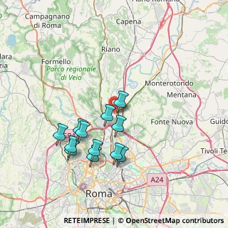 Mappa Via San Gaggio, 00138 Roma RM, Italia (7.2925)