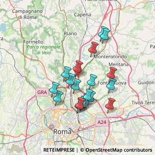 Mappa Via Capoliveri, 00138 Roma RM, Italia (6.84)