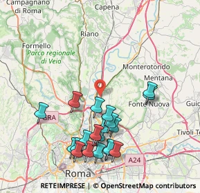 Mappa Via Capoliveri, 00138 Roma RM, Italia (8.8605)