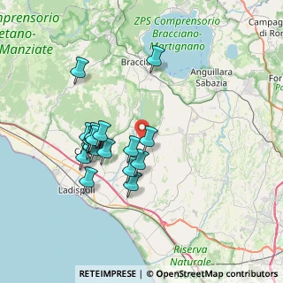 Mappa Via di Casetta Mattei, 00052 Cerveteri RM, Italia (6.86667)