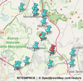 Mappa Via Nomentana, 00013 Roma RM, Italia (4.89389)