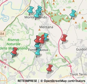 Mappa Via Nomentana, 00013 Roma RM, Italia (3.932)