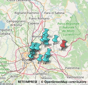 Mappa Via Nomentana, 00013 Roma RM, Italia (11.3525)