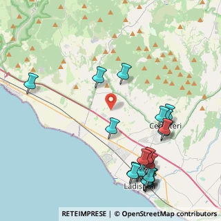 Mappa Via Fosso di Centocorvi, 00052 Cerveteri RM, Italia (5.4425)