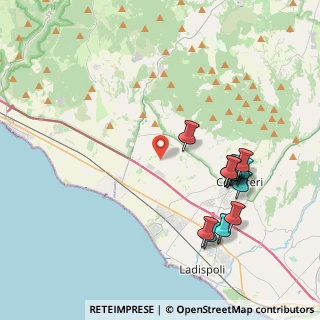 Mappa Via Fosso di Centocorvi, 00052 Cerveteri RM, Italia (4.57833)
