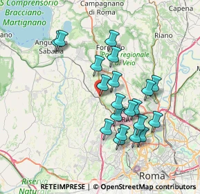 Mappa Cassia Bis a nord di VT, 01036 Campagnano di Roma RM, Italia (7.0165)