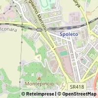 Mapa Spoleto