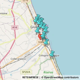 Mappa Via del Girasole, 64021 Giulianova TE, Italia (1.26929)