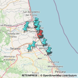 Mappa Via del Girasole, 64021 Giulianova TE, Italia (9.88316)