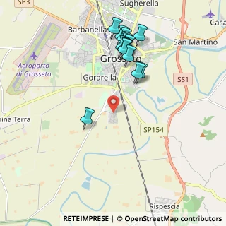 Mappa Via Marcello Mastroianni, 58100 Grosseto GR, Italia (2.15733)