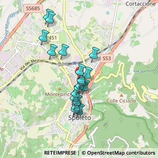 Mappa Viale Trento e Trieste, 06049 Spoleto PG, Italia (0.79052631578947)