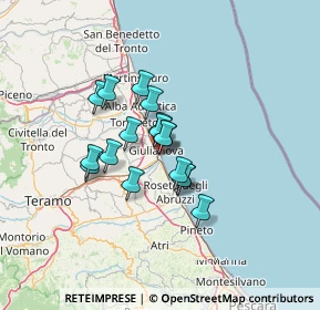 Mappa Lungomare Rodi, 64021 Giulianova TE, Italia (9.36588)