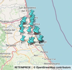 Mappa Lungomare Rodi, 64021 Giulianova TE, Italia (10.2265)