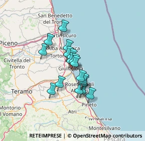 Mappa Lungomare Rodi, 64021 Giulianova TE, Italia (9.43765)