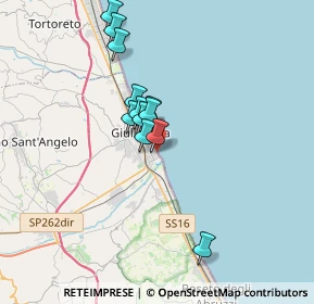 Mappa Lungomare Rodi, 64021 Giulianova TE, Italia (2.895)