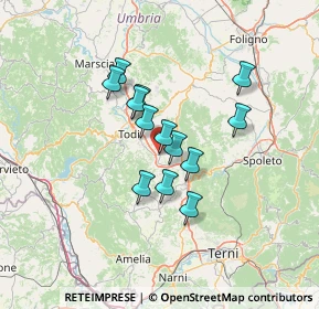 Mappa Strada provinciale di Collevalenza, 06059 Todi PG, Italia (10.49692)