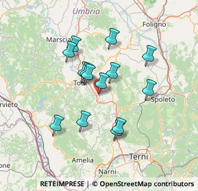 Mappa Strada provinciale di Collevalenza, 06059 Todi PG, Italia (12.08357)