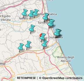 Mappa Via Balifieri, 64023 Mosciano Sant'Angelo TE, Italia (6.50867)