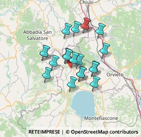 Mappa Via G. Carducci snc, 01021 Acquapendente VT, Italia (10.821)