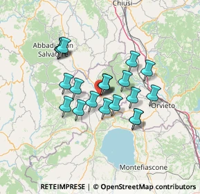 Mappa Via G. Carducci snc, 01021 Acquapendente VT, Italia (10.76)