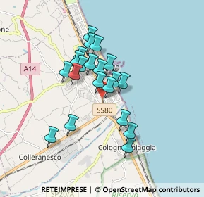 Mappa SS 16 Adriatica, 64021 Giulianova TE, Italia (1.4175)