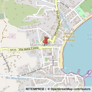 Mappa Piazza del Granatieri, 57034 Marina di Campo LI, Italia, 57034 Campo nell'Elba, Livorno (Toscana)