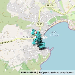 Mappa Piazzetta torino, 57034 Campo nell'Elba LI, Italia (0.2585)