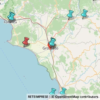 Mappa SS 1, 58100 Grosseto GR, Italia (24.64846)