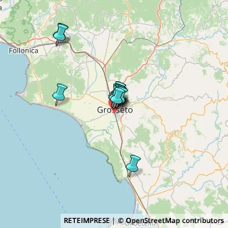 Mappa SS 1, 58100 Grosseto GR, Italia (8.32143)