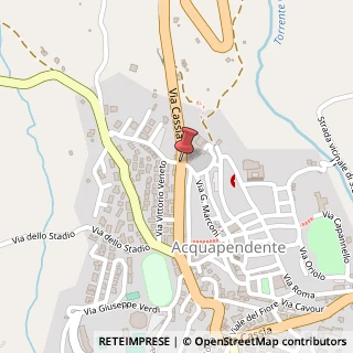 Mappa Via Cassia,  18, 01021 Acquapendente, Viterbo (Lazio)