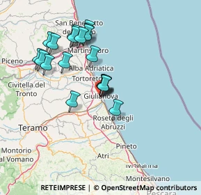 Mappa Via San Michele, 64021 Giulianova TE, Italia (14.001)