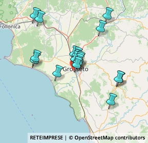 Mappa Via Andrea del Sarto, 58100 Grosseto GR, Italia (12.40444)