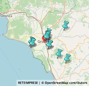 Mappa Via Andrea del Sarto, 58100 Grosseto GR, Italia (8.775)