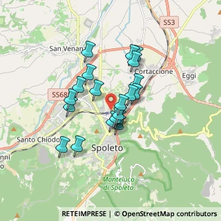 Mappa Via S. Tommaso, 06049 Spoleto PG, Italia (1.383)