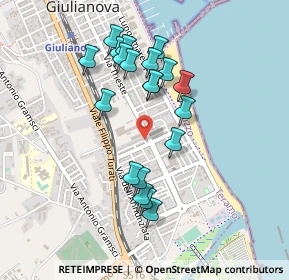 Mappa Via Lepanto, 64021 Giulianova TE, Italia (0.44)