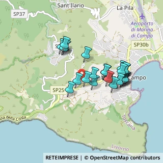 Mappa Via di Castiglione, 57034 Campo nell'Elba LI, Italia (0.82759)