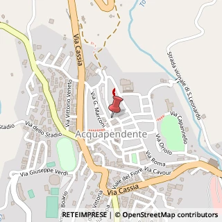 Mappa Via Pier Antonio Salimbeni, 1, 01021 Acquapendente, Viterbo (Lazio)