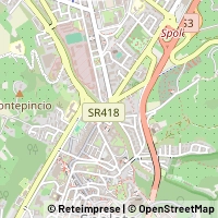Mapa Spoleto