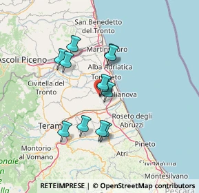 Mappa Via Campo dei Fiori, 64023 Mosciano Sant'Angelo TE, Italia (11.2)