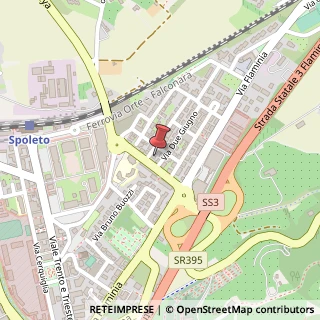 Mappa Via Primo Maggio, 2, 06049 Spoleto, Perugia (Umbria)