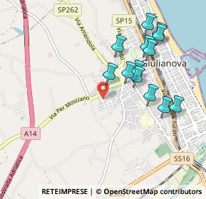 Mappa Via Tancredi, 64021 Giulianova TE, Italia (1.02)