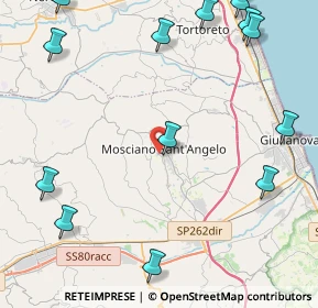 Mappa Via Bachelet, 64023 Mosciano Sant'Angelo TE, Italia (7.264)