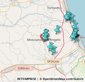 Mappa Via Bachelet, 64023 Mosciano Sant'Angelo TE, Italia (4.1215)